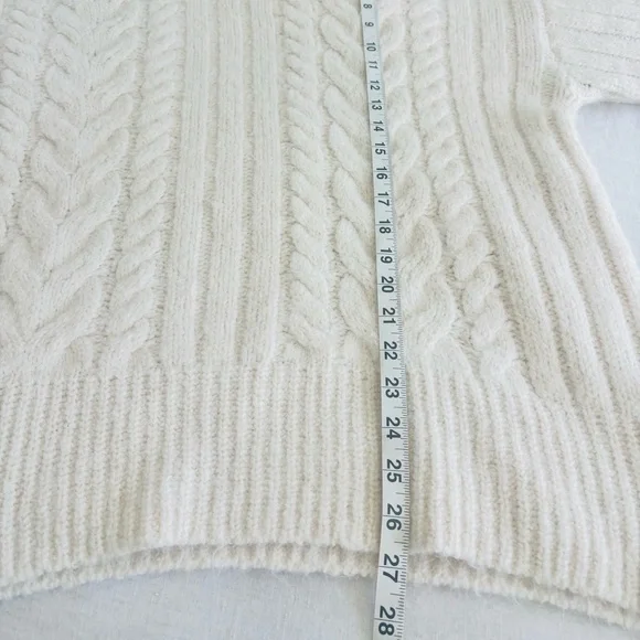 a new day Cream Cable-Knit Crewneck Sweater - Picture 9 of 9